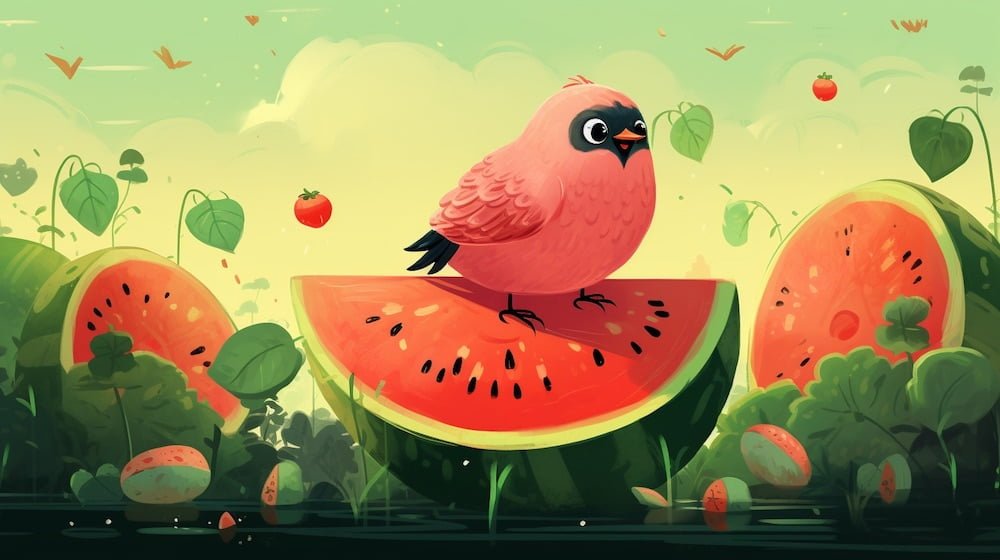 Watermelon And Birds