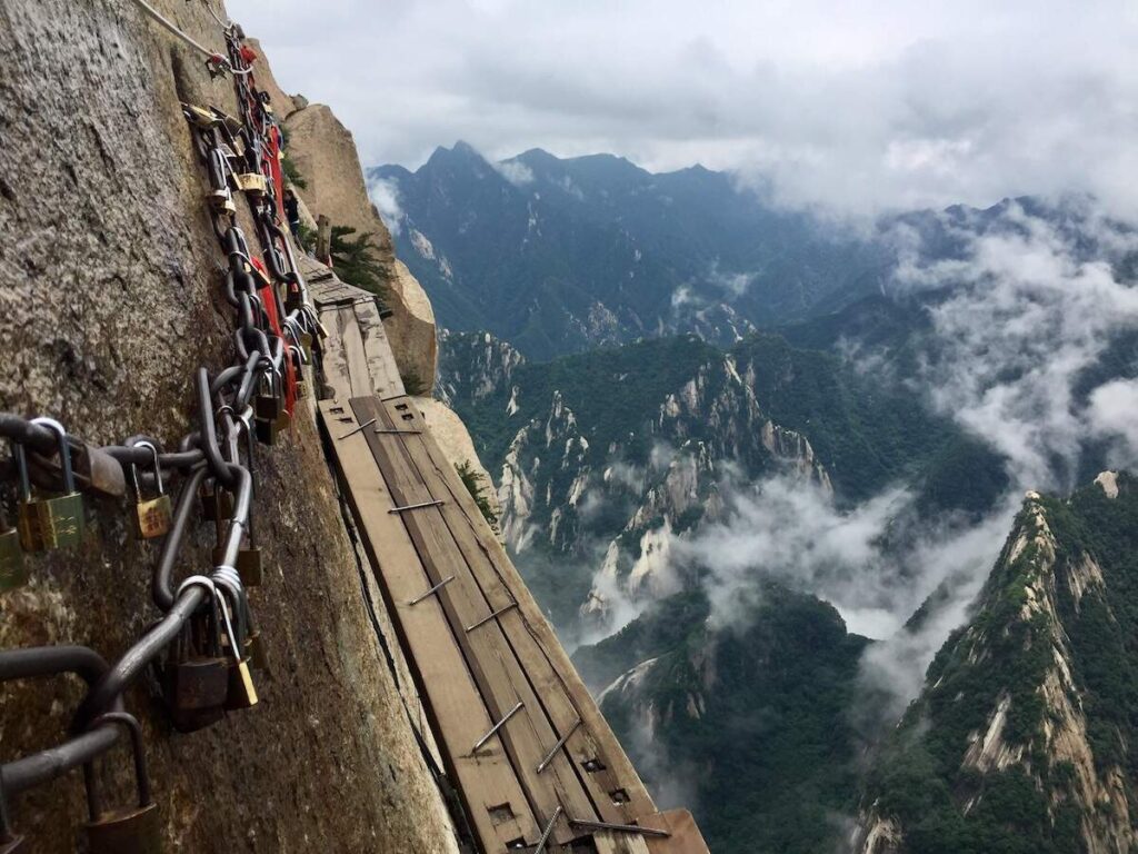 Mount Huashan Plank Walk, China