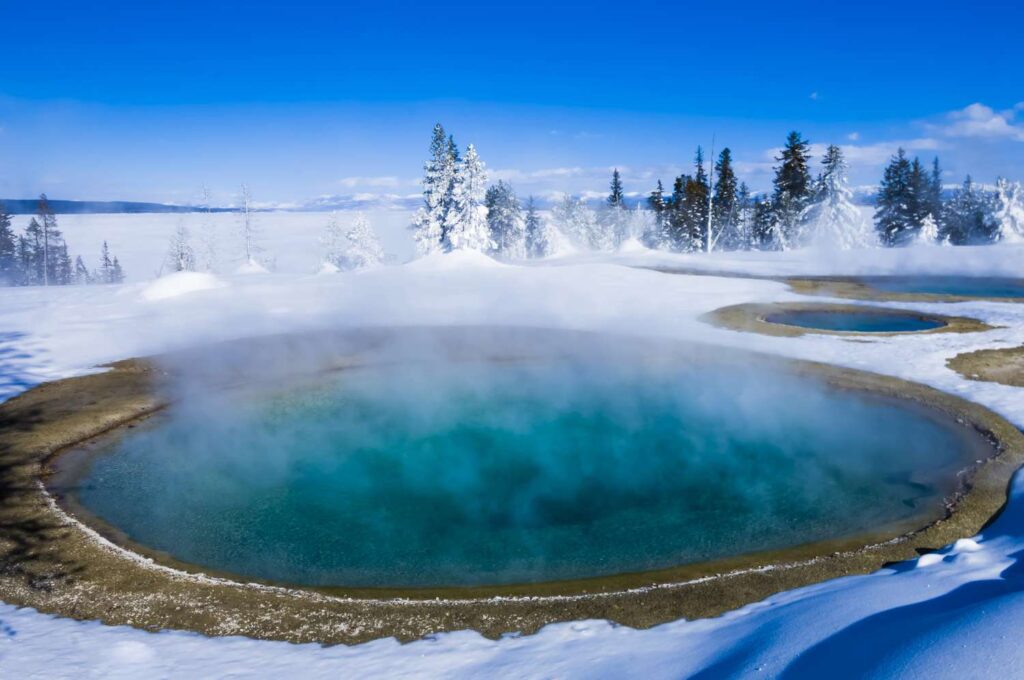 Yellowstone National Park, USA in winter